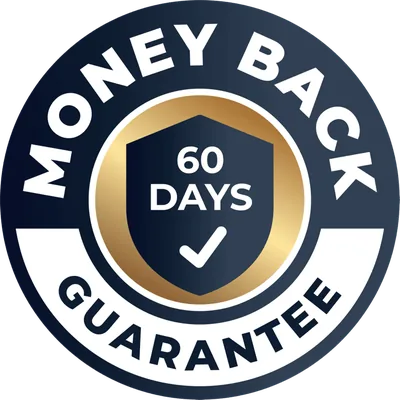 FemiCore 60-day money-back guarantee badge